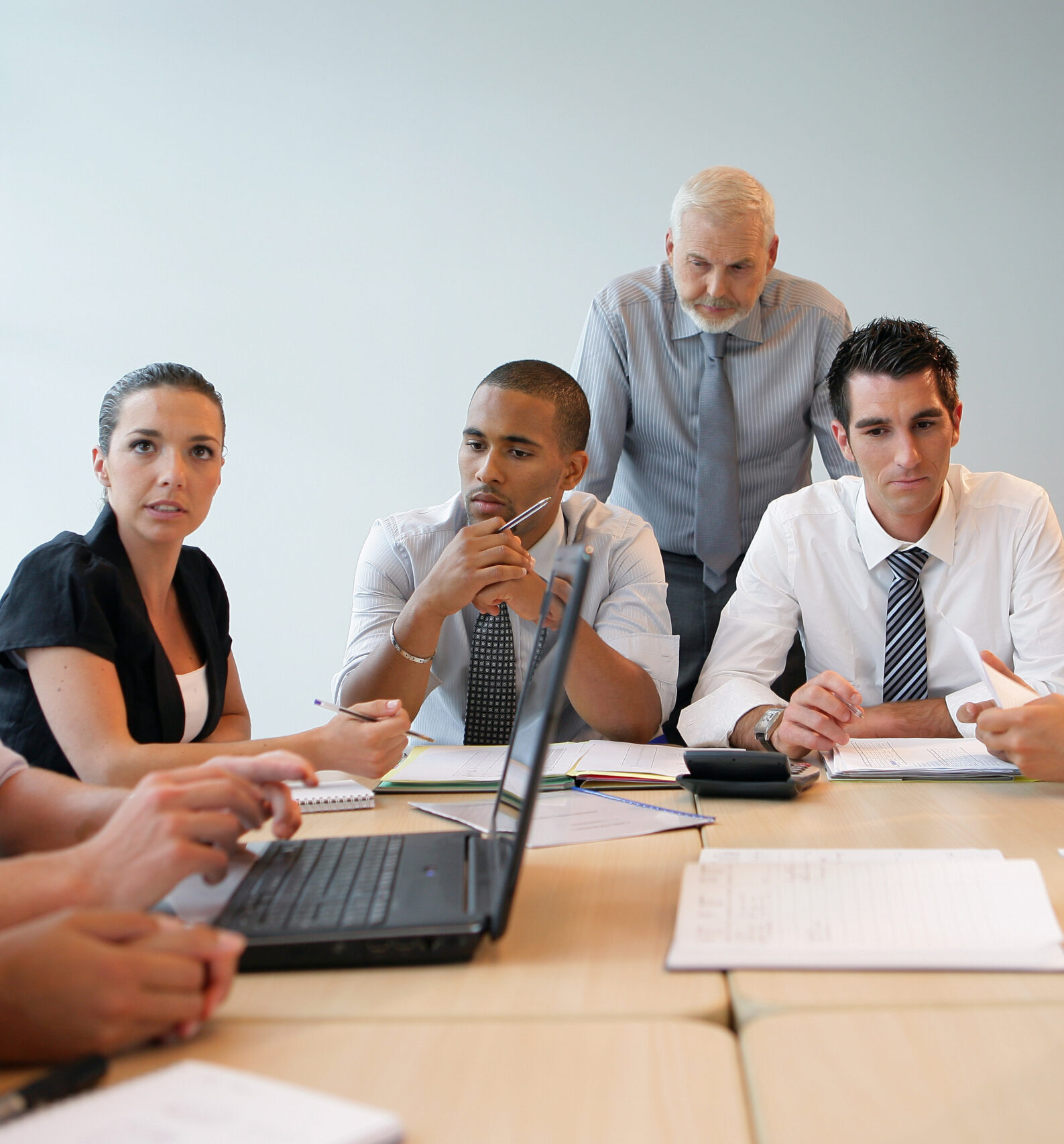 business team on a professional training